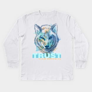 Trust your instincts Kids Long Sleeve T-Shirt